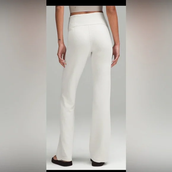 Lululemon Brushed Softstreme Ribbed Zip Flared Pant 32.5” - Picture 4 of 8